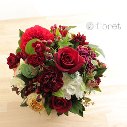 赤色の花を使ったフラワーギフト｜フラワーギフト・花の通販サイト 