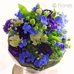 青と白のブーケ｜フラワーギフト・花の通販サイト「フロレット」