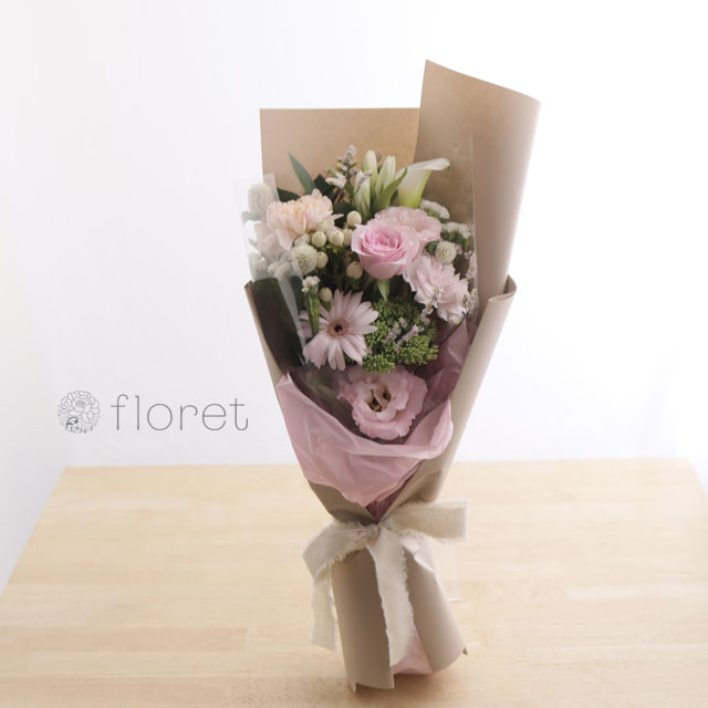 スリムな花束（お任せピンク系）サンプル画像G