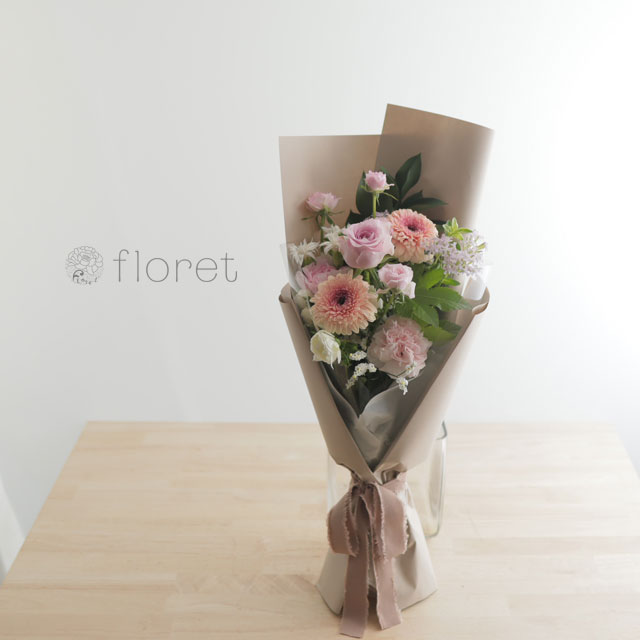 スリムな花束（お任せピンク系）サンプル画像B