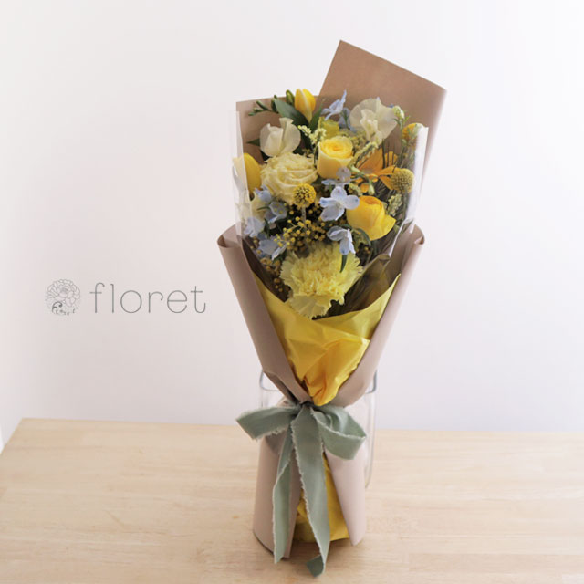 スリムな花束（お任せ黄色系）サンプル画像I