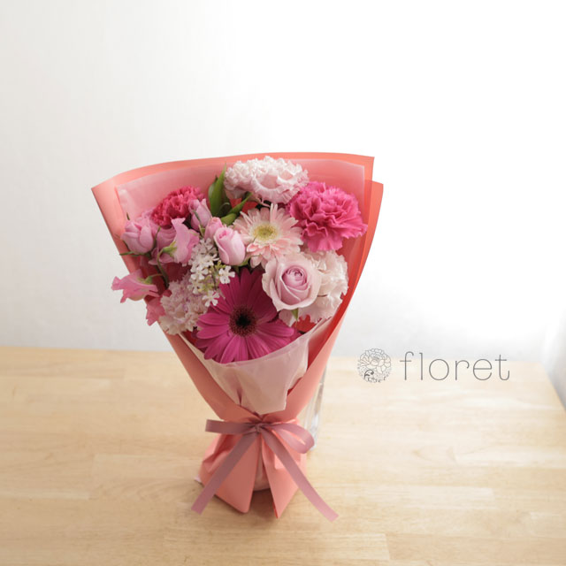 ピンク色の花束　サンプル画像B