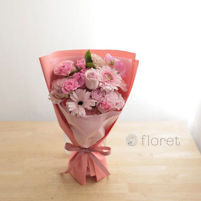 ピンク色の花束　サンプル画像C