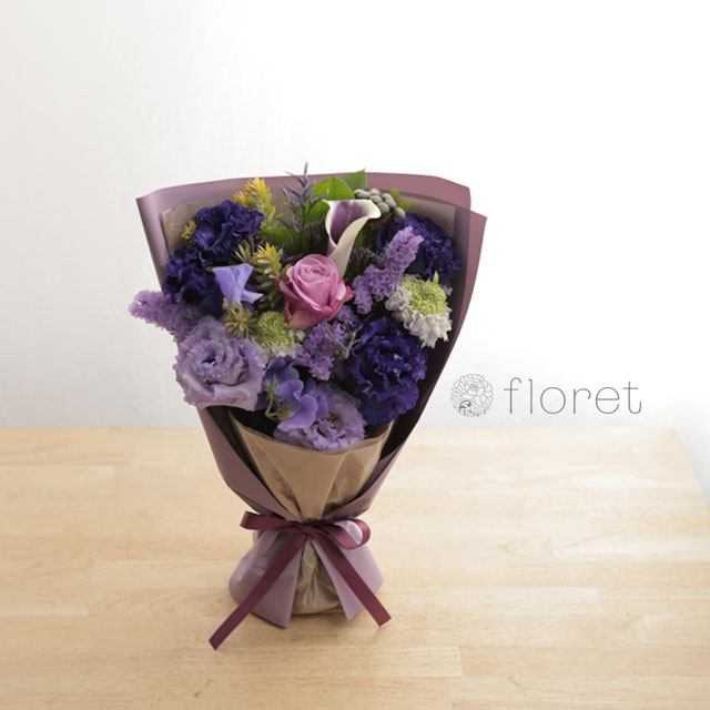 紫色の花束　サンプル画像B