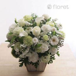 白系デザイナーお任せアレンジメントＬ