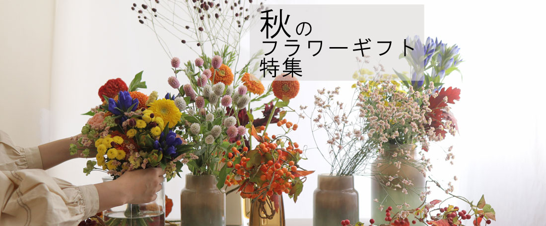 秋のフラワーギフト特集